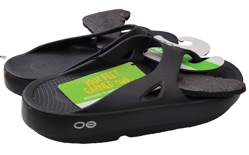 Nuevo Oofos Ooriginal Calzado de Recuperación Sandalias Para Mujer Talla 9 Para Hombre Talla 7 Negro - Imagen 8 de 8