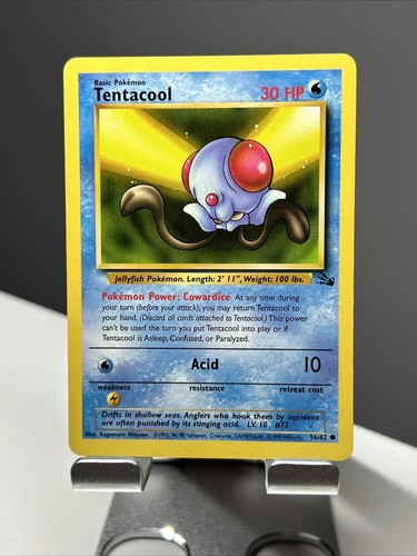 1999 Pokemon TCG WOTC Fossil Tentacool 56/62 j