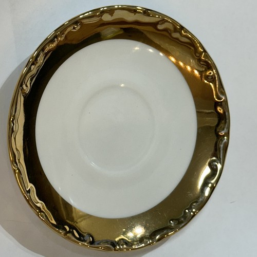 Vintage JKW Karlsbad Gilt Gold tea espresso Cup & Saucer - Picture 11 of 12