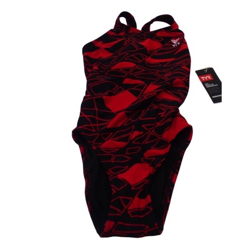 TYR GIRL’S MANTOVA MAXFIT SWIMSUIT, RED, Sz. 24 - Picture 11 of 11