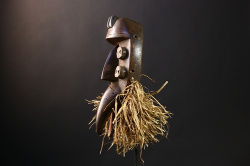 African Grebo Mask, Hand-Carved Wooden Tribal Art, Unique Home Decor-G4233 - Picture 9 of 24
