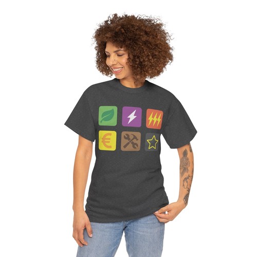 Terraforming Mars Board Game Resource Icon T-Shirt Unisex Gildan - Picture 34 of 36