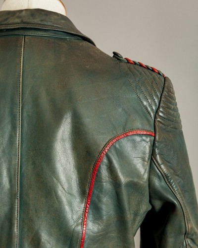 Vintage 50er Jahre deutsche Leder Motorrad Jacke Aero Leder Bekleidung - Bild 17 von 24