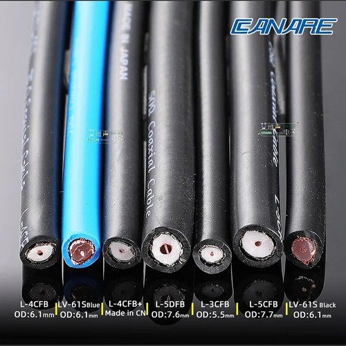 Cable de transmisión de señal HD-SDI de video coaxial digital BNC de 1 metro CANARE 50 75Ω ohmios - Imagen 2 de 12