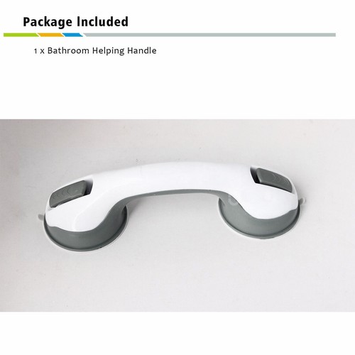 Useful Bath Shower Handle Suction Grip Bathroom Grab Bar Safety Rail Tub Support - Picture 3 of 12