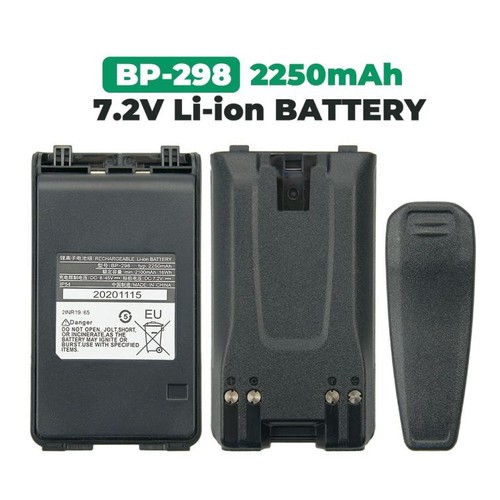 7.2V 2250mAh BP-298 Li-ion Battery for Icom IC-V86 VHF Replacement Battery - Picture 1 of 6