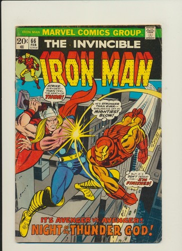 Escaneos de alta resolución Invincible Ironman 66 Edad de Bronce 1974