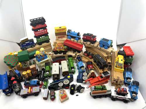 Mixed Wooden Train Track Set Magnetic Thomas the Train and Other Parts & Pieces