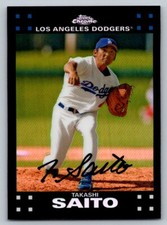 2007 Topps Chrome Takashi Saito Los Angeles Dodgers #176
