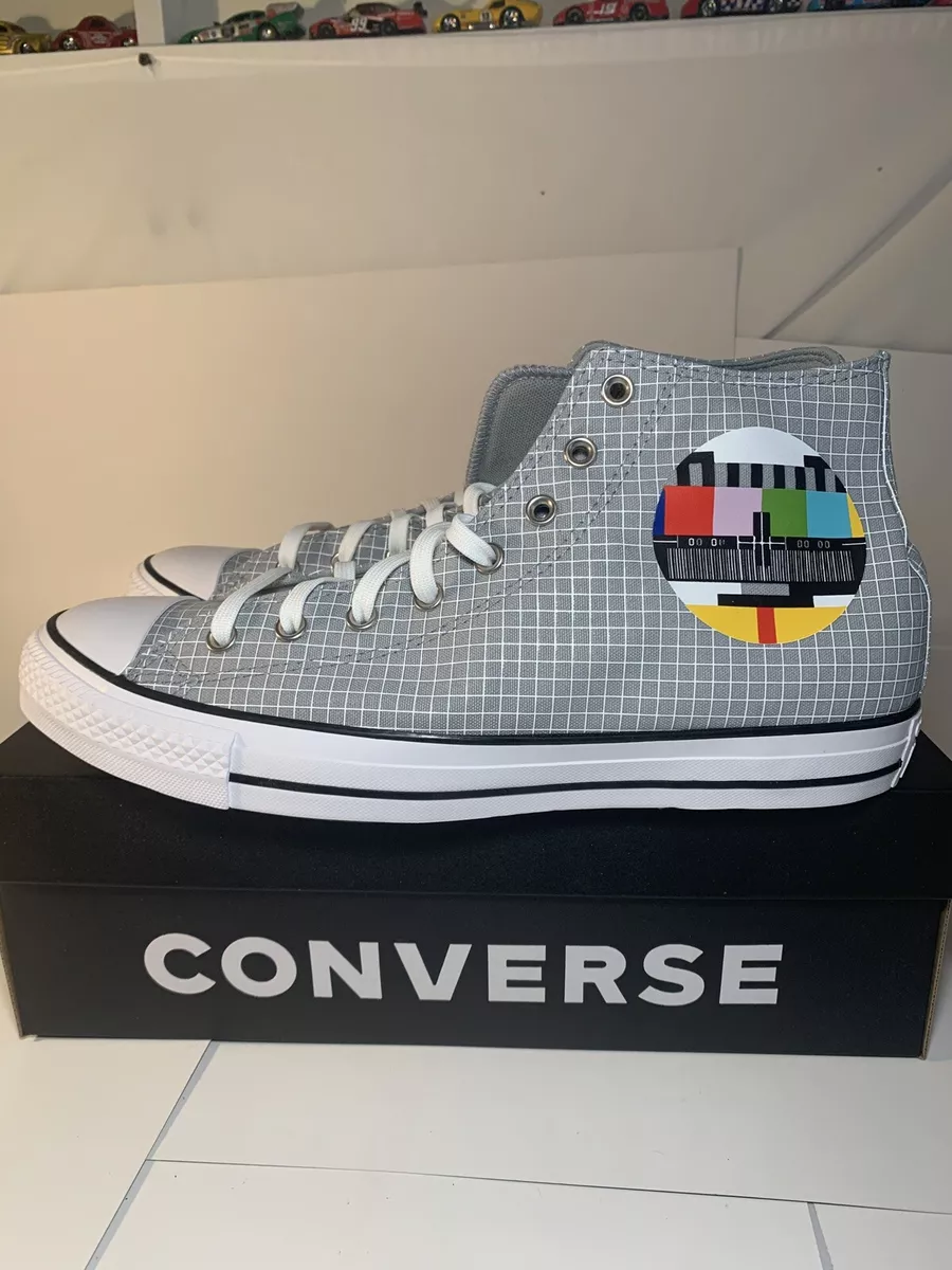Converse Chuck Taylor All Star High Color Grid Smoke Gray Men s Shoes Size 13