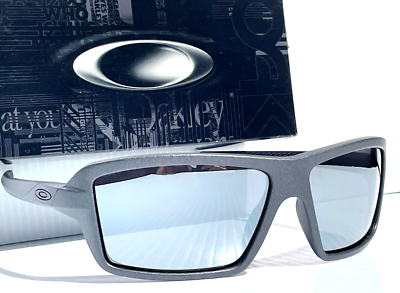 NEW Oakley CABLES Steel Lead w POLARIZED Galaxy Chrome Mirror Lens