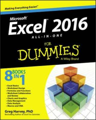 #ad Excel 2016 All in One For Dummies For Dummies Computer Tech GOOD $4.43