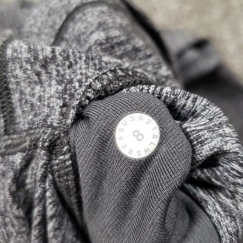 Pantalón Lululemon Retro 32.5" Talla 8 Jaspeado Negro Alto Rase Acampanado Yoga Luon - Imagen 7 de 12