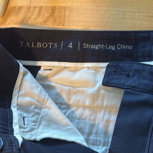 Talbots Mid-Rise Nary Straight Leg Chino Dress Pant Trouser, 4 - Picture 7 of 8