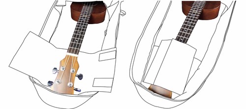 Zaino 26" tenore ukulele gig bag zaino 2 vie zaino multicolore custodia morbida - Foto 72 di 93