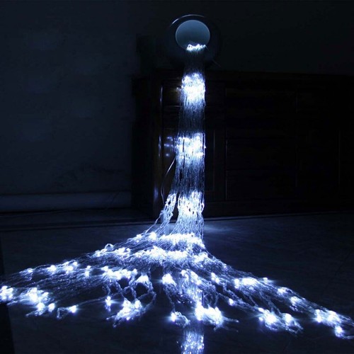 3M*3M LED Waterfall Window Curtain Light String Fairy Lamp Wedding Backdrop Deco - Picture 19 of 27