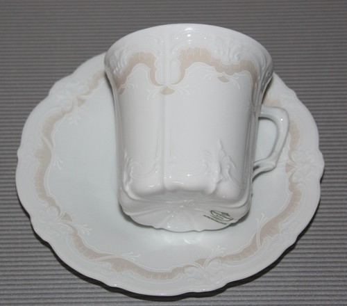 Tirschenreuth/Hutschenreuther Veronique lachsfarben Kaffeegedeck 2-teilig - Bild 3 von 4