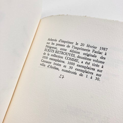 LAURE : ÉCRITS RETROUVÉS . CAHIERS DES BRISANTS, 1987 . EO DE TÊTE N° 1/30 - Imagen 11 de 12