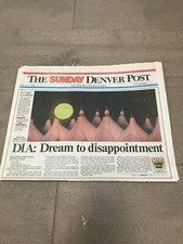 DENVER POST February 12 1995 DIA: Dream to Disappointment Denver International