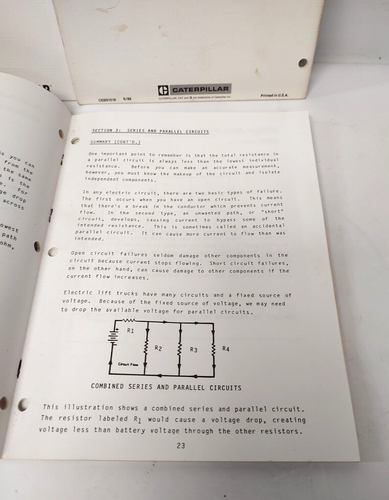 Caterpillar Electric Lift Truck Troubleshooting Series 3 Manual Modules 1, 3, 16 - Picture 6 of 10