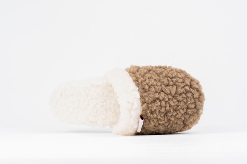 Braune Sherpa/Khakee Wollhausschuhe - luxuriöser Komfort & zeitlose Handwerkskunst - Bild 6 von 12
