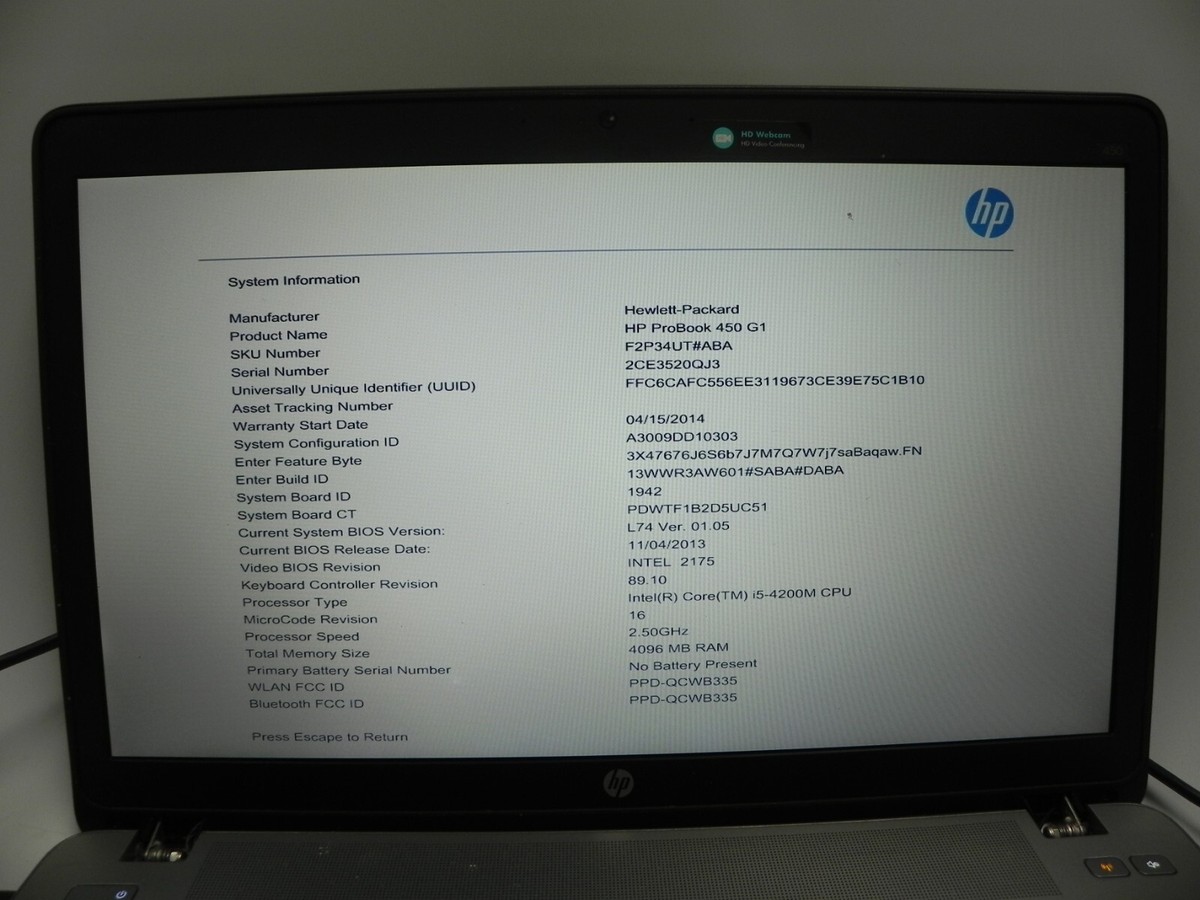 HP ProBook 450 G1 15.6