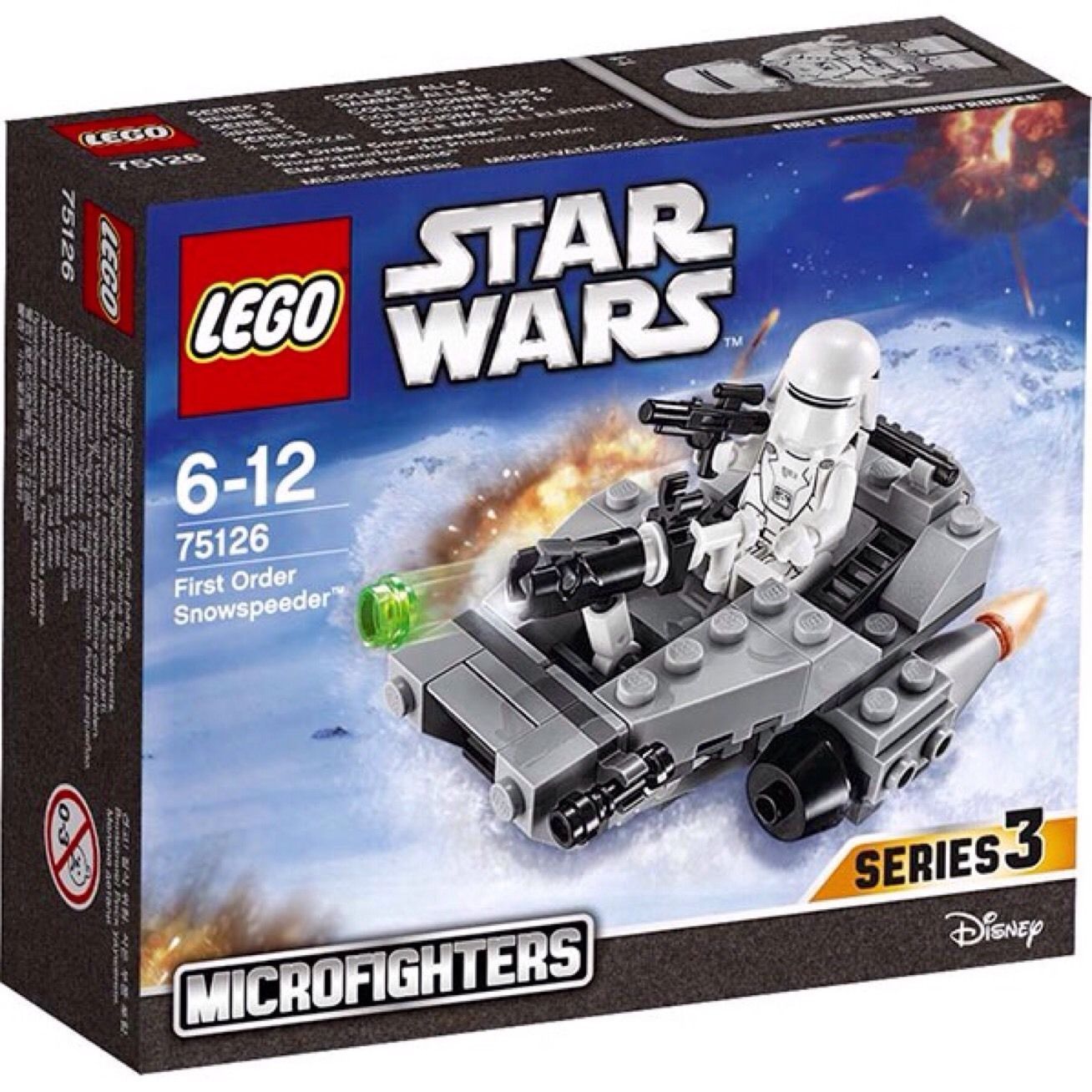 75126 FIRST ORDER SNOWSPEEDER star wars lego legos set NEW microfighters