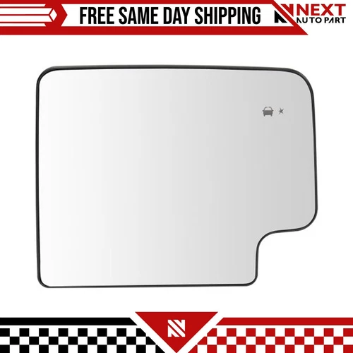 New Passenger Side Upper Mirror Glass Fits For 2020-21 Chevy Silverado 2500 HD