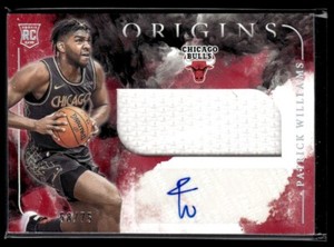 2020-21 Panini Origins Rookie Jersey Autographs Red Patrick Williams RPA /75