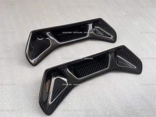 For Toyota Supra A90 2020-2024 Seat Back Trim Cover Real Carbon Fiber Red 2PCS - Picture 8 of 32