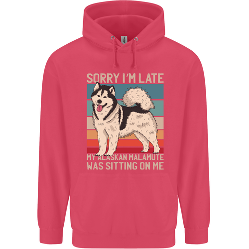Alaskan Dog Sorry I'm Late Childrens Kids Hoodie - Picture 42 of 84