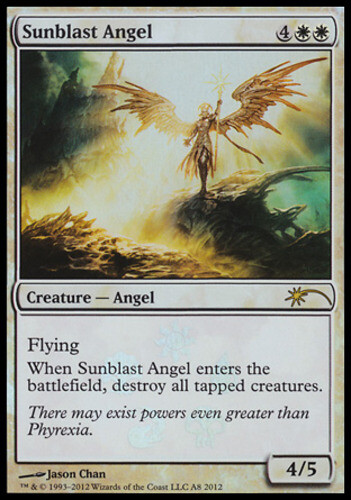 1x Sunblast Angel - Foil - Wal-Mart Promo Light Play, English Unique & Misc Prom - Afbeelding 1 van 1