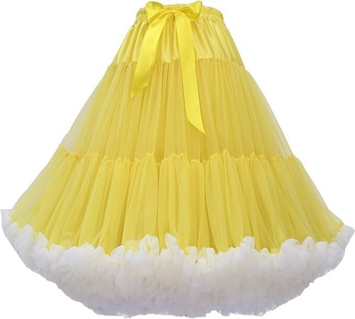 Women's Ballet Dance Multi-Layer Puffy Skirt Adult Luxurious Soft Petticoat - Picture 35 of 48