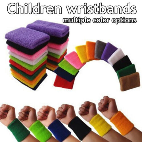 Unisex Cotton Wrist Wristband Sports Towel Sweatband Solid Sweat Band Yoga Gym❉ - Zdjęcie 1 z 24