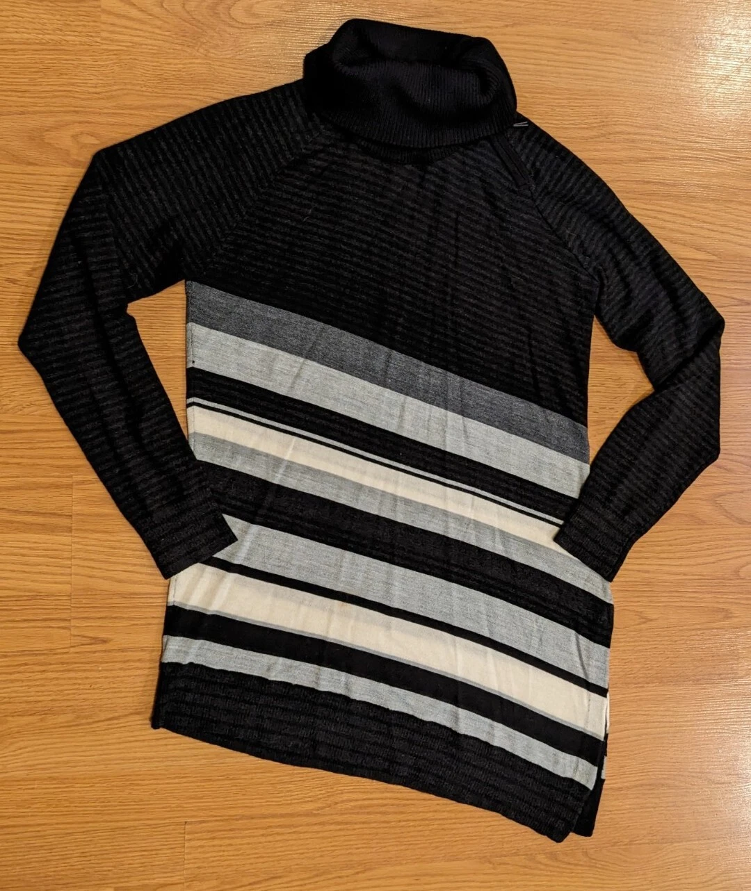 smartwool cascade valley asymmetric stripe knit sweater