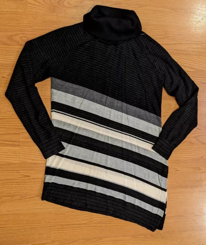 smartwool cascade valley asymmetric stripe knit sweater