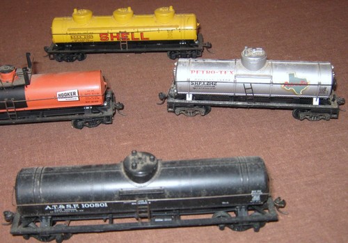 6 HO Tanker Cars Pennsalt Chemicals Union 76 Hooker PETRO-TEX SHELL A.T. & S.E. - Foto 3 di 3