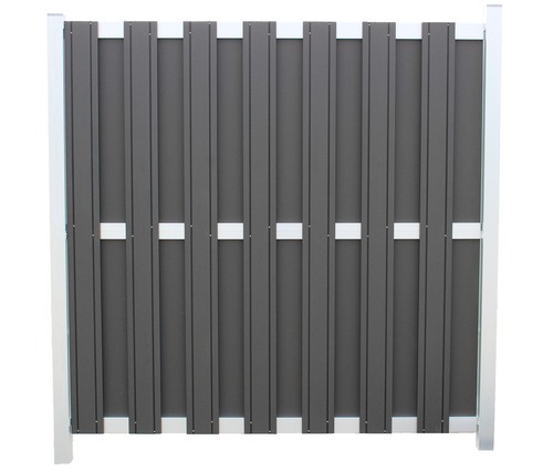 WPC Zaun Zaunpfosten Aluminium Pfosten Zaunpfahl Holzkern 270 x 6,8 x 6,8 cm - Bild 3 von 12