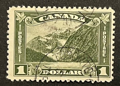 Travelstamps: Canada Stamps Scott #177 1930 King George V Arch/Leaf $1.00 Used - Picture 2 of 5