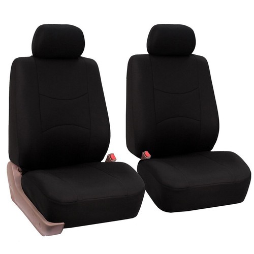 Nuevo protector de asiento de coche protector de asiento trasero negro alfombra tela de poliéster conjunto completo - Imagen 2 de 6