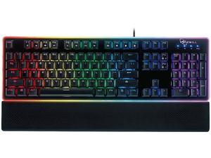 Rosewill RGB Gaming Keyboard, Wired, Membrane Mechanical, Black, NEON K51B