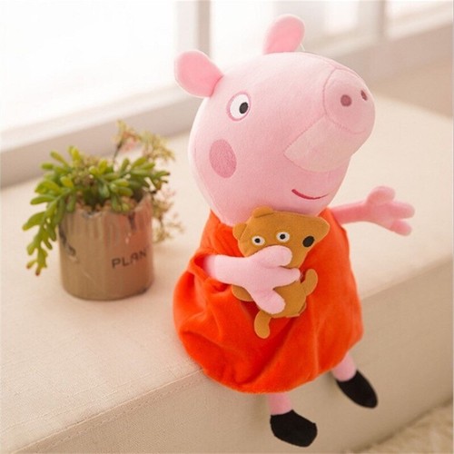 PELUCHE PEPPA PIG Y FAMILIA PACK x4 LOTE NIÑO NIÑA BEBE REGALO MUÑECO JUGUETE - Imagen 4 de 8