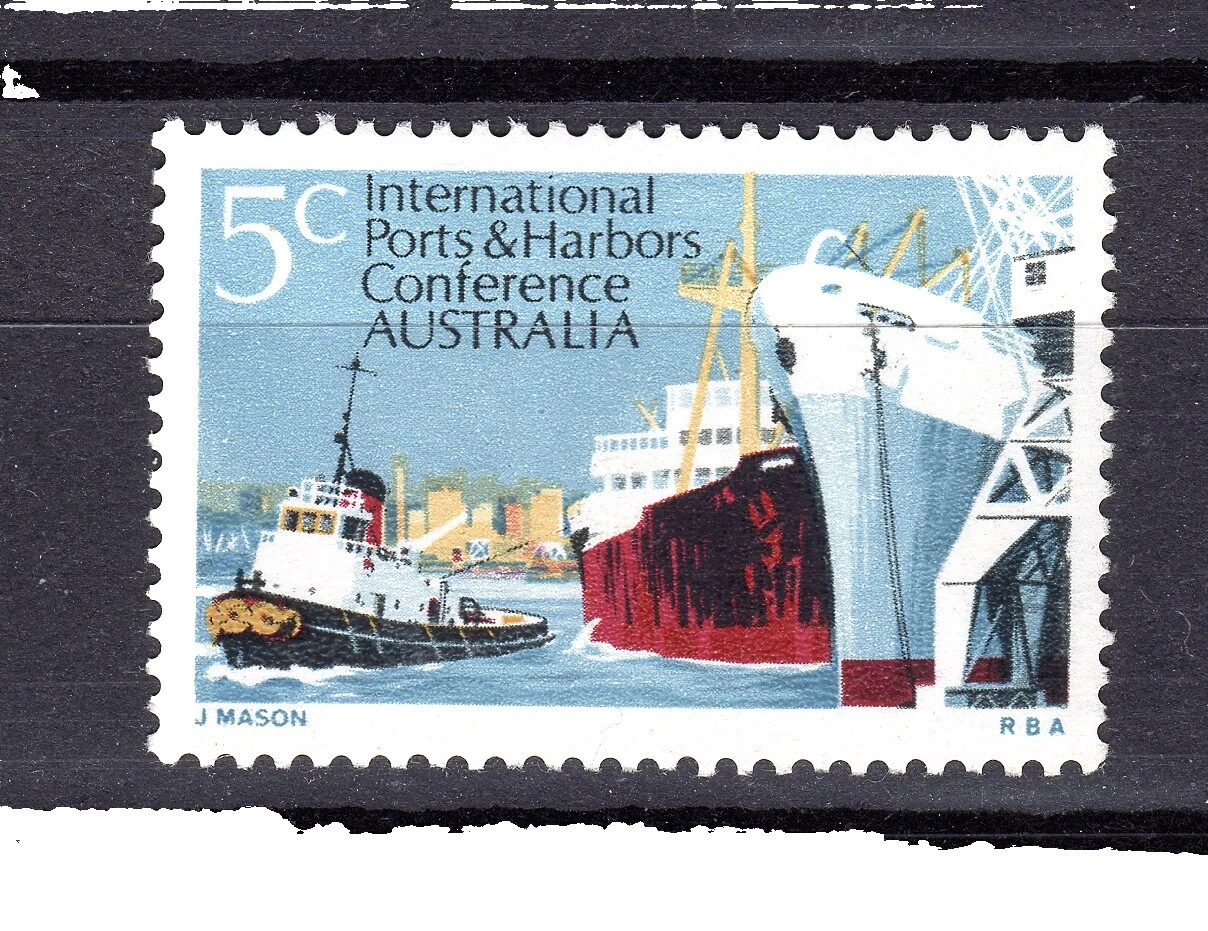 En excelente estado nunca abisagrado/estampillada sin montar o nunca montada Barcos y botes estampillas australianas