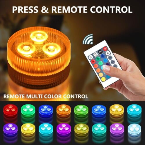 5Tlg RGB Schrankleuchten LED Spot Batteriebetrieben Nachtlicht mit Fernbedienung - Bild 3 von 13