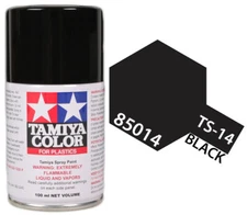 Tamiya 85014 TS-14 Black Spray Lacquer Spray Paint 100ml - US
