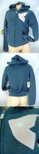 New Junior Womens Large Famous Stars Smoke Navy Zip Fleece Hoody Jacket