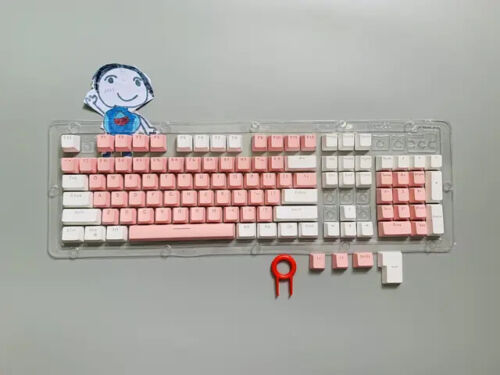 104pcs Mechanical Keyboard Keycaps Set Backlit Two-Color Replacement ABS Key Cap - Picture 34 of 41