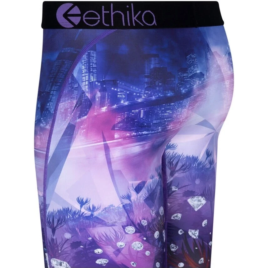 ETHIKA CUECA MASCULINA BÁSICA BOXER SPACE BLING ROXA - Imagem 2 de 3