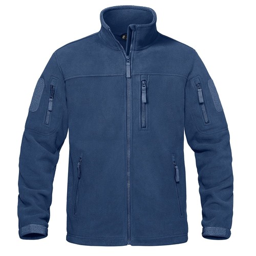 Men's Full-Zip Fleece Jacket Softshell Hiking Winter Windproof Casual Work Coat - Picture 84 of 89