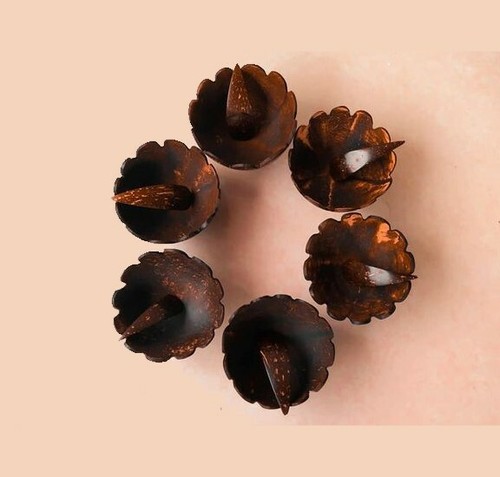 Coconut Shell Dessert Cups 6 Pcs With Spoons Handmade Natural Eco Friendly New - Bild 5 von 12